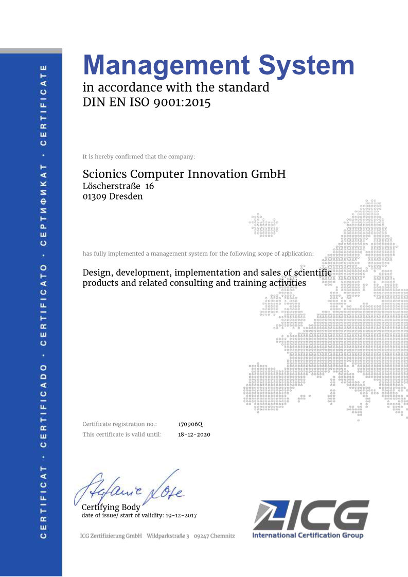 Image for Scionics Product Division receives ISO 9001:2015 certification